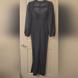 SHEIN Blue Elegant Jumpsuit